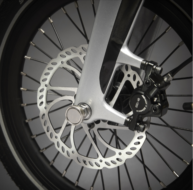 MiRider GB3 Platinum Silver Folding Electric Bike-5